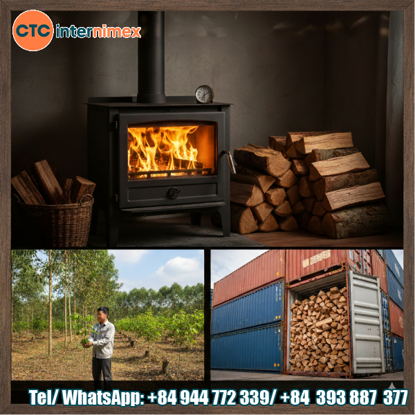 Eucalyptus Firewood: High BTU, 2-Year Seasoning & Global Export - CTC internimex